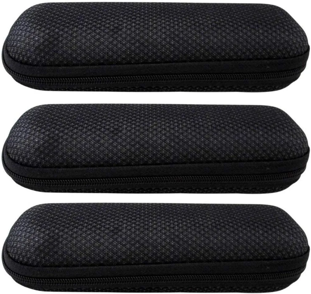 Eyekepper EVA Zip Case For Reading Glasses Black, 3 pcs