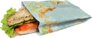 FIH 908 Sandwich Bag Reusable Ecological Map Adjustable Easy Clean and Machine Washable