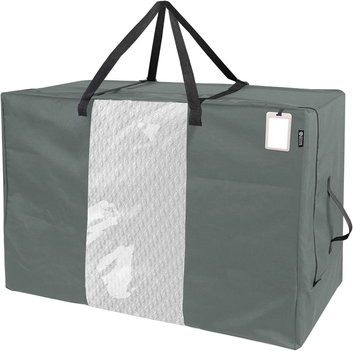 Folding Mattress Storage Bag - Durable Carry Case Fits for Tri-Fold Up to 6 inches Twin Mattress, Grey