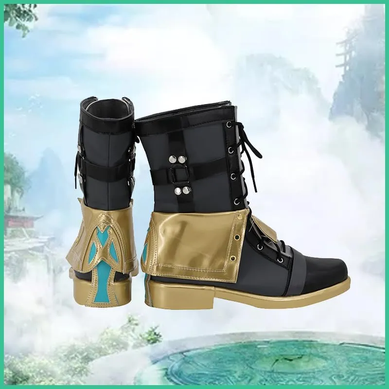 Freminet Cosplay Shoes Party Freminet PU Leather Boots for Halloween Carnival