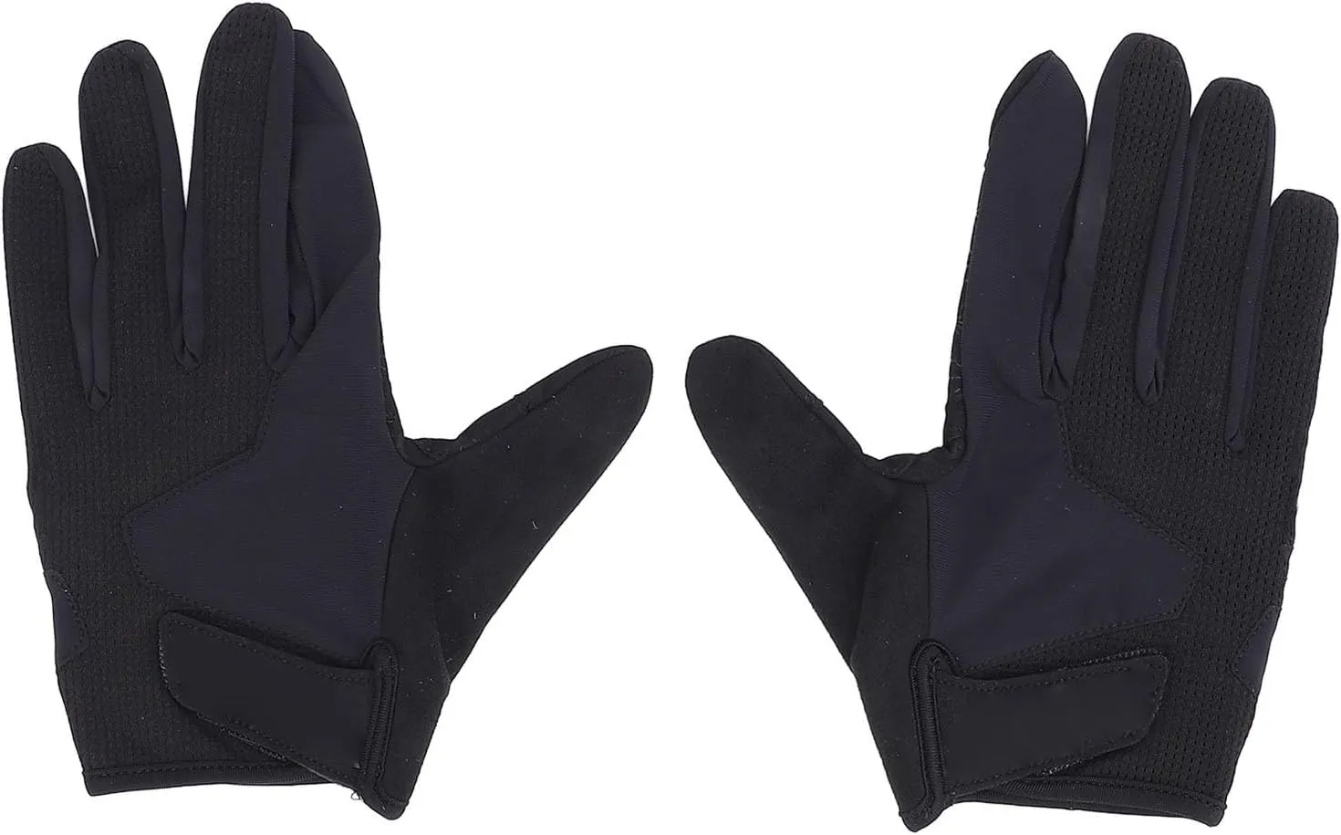 Full Finger Cycling Gloves, Touch Panel Gloves Shock Absorbing Full Finger Workout Gloves with Adjustable Wrist for Biking Motorcycling (L)