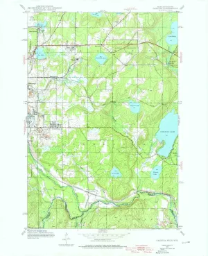 Gaastra MI topo map, 1:24000 Scale, 7.5 X 7.5 Minute, Historical, 1944, Updated 1976, 27 x 21.9 in