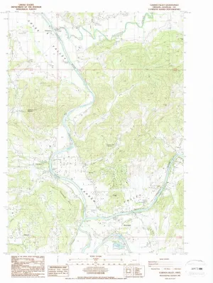 Garden Valley OR topo map, 1:24000 Scale, 7.5 X 7.5 Minute, Historical, 1987, Updated 1987, 26.7 x 21.9 in