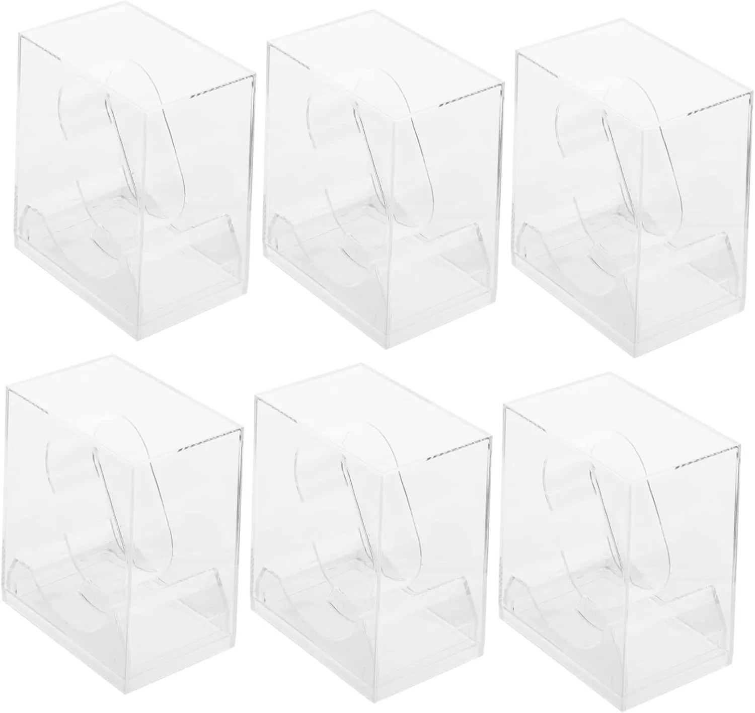 Garneck 6pcs Watch Boxes Watch Storage Display Case Present for Men Women Boys and Girls Watch Packing Case and Practical