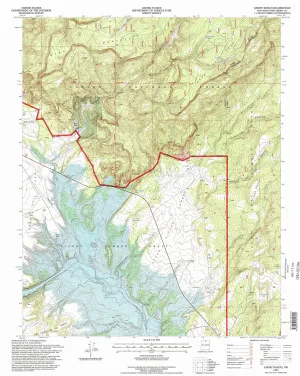 Ghost Ranch NM topo map, 1:24000 Scale, 7.5 X 7.5 Minute, Historical, 1995, Updated 1998, 26.8 x 22 in