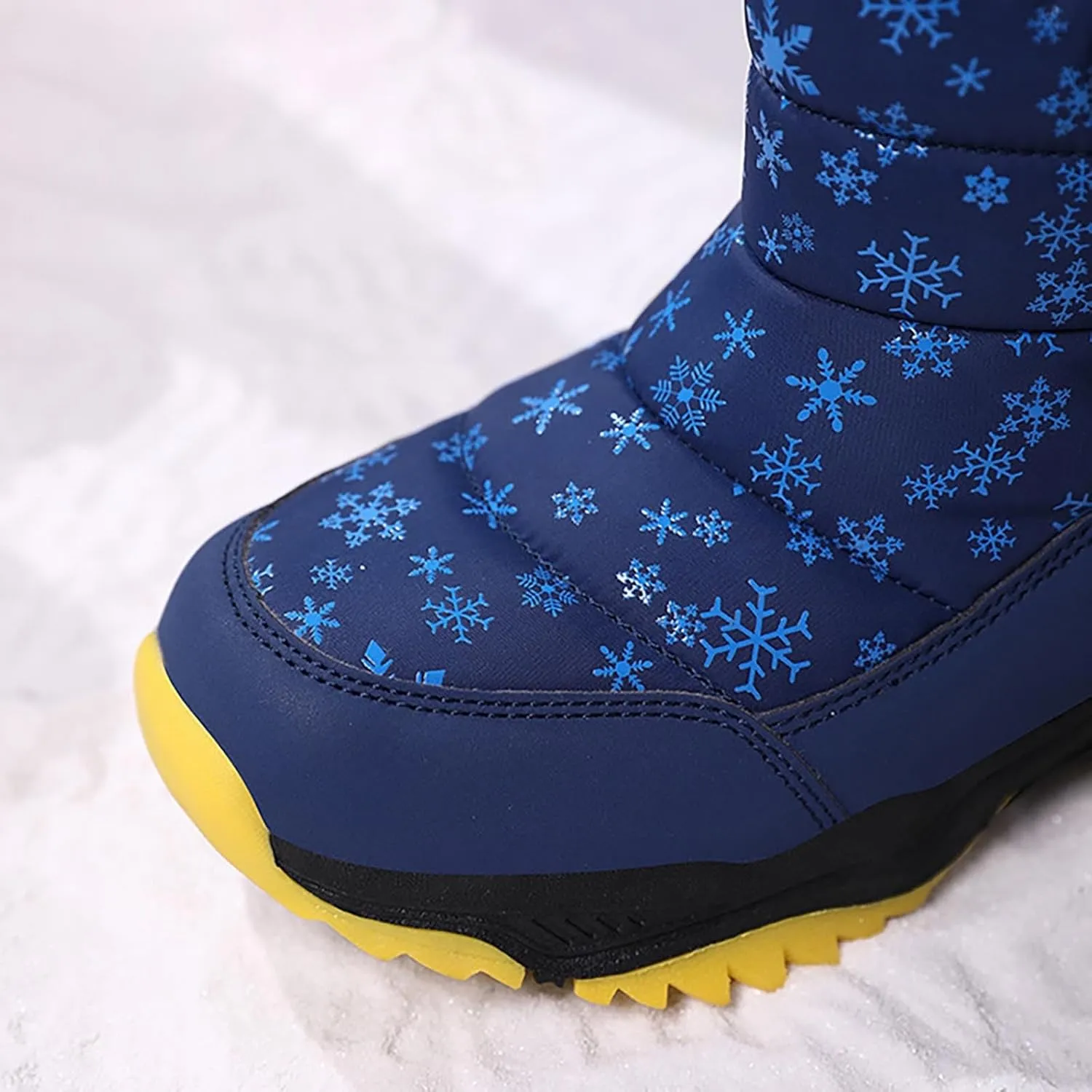Girls Boys Snow Boots Outdoor Warm Comfortable Non Slip Mid Calf Padded Small Big Kids Winter Shoes Girls Boots Size 13
