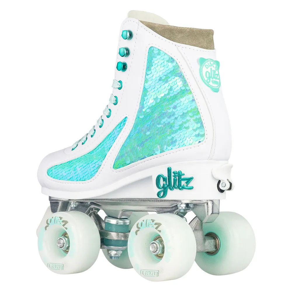 GLITZ Turquoise - Size Adjustable Roller Skates