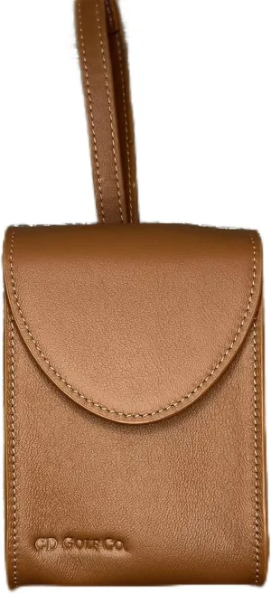 Golf Rangefinder Case - Preimum Leather, Magnetic Close, Universal Fit, Bushnell, Callaway, Belt Loop, Stylish Stitching