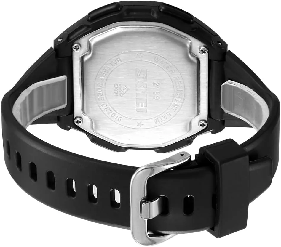 Gosasa Multifunction Digital Men's Watch Back Light Outdoor Sport Watch for Men Alarm Stopwatch Fashion Casual Wristwatch TPU Strap Count Down Cool Watches for Male