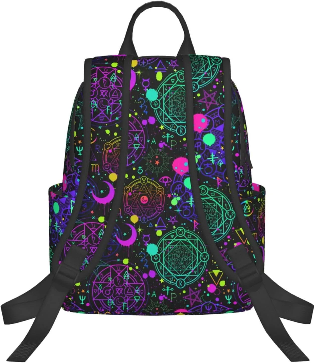 gothic trippy purple sun moon magic alchemical cosmic witch witchy Backpack Lightweight Backpack for College Travel Work for Men and Women