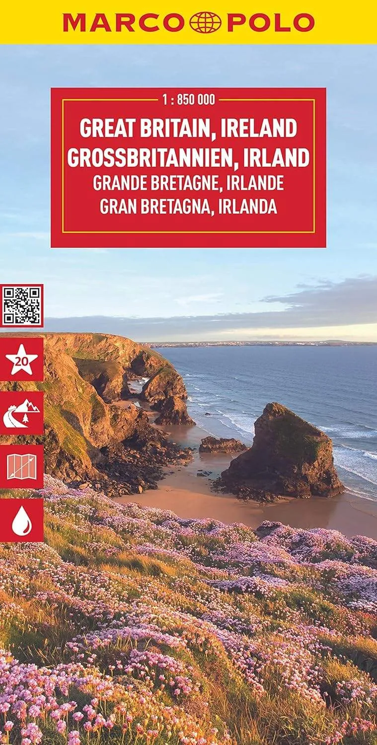 Great Britain and Ireland Road Map by Marco Polo (2024)
