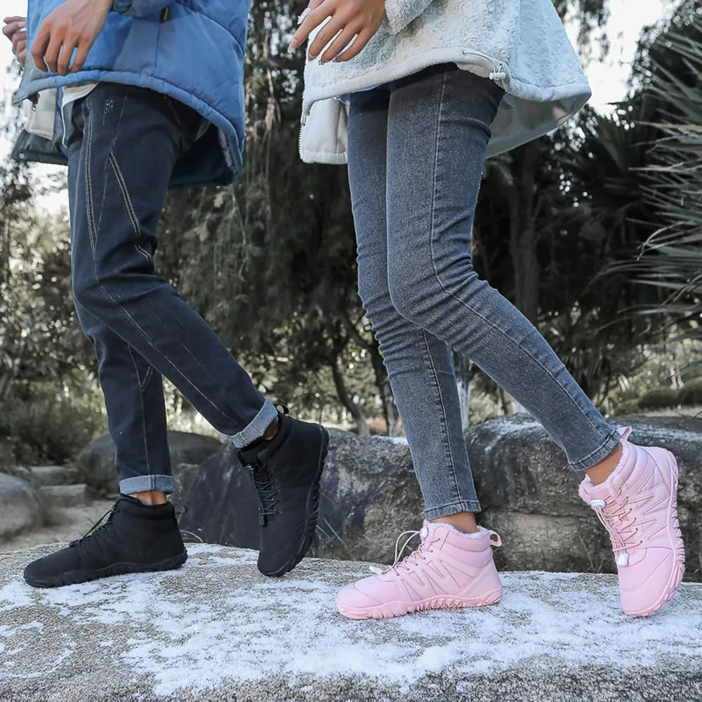 Grounded Winter Footwear for Women, Hike Winter Footwear Barefoot Women Men, Barefoot Shoes Waterproof Wide Toe Box Boots