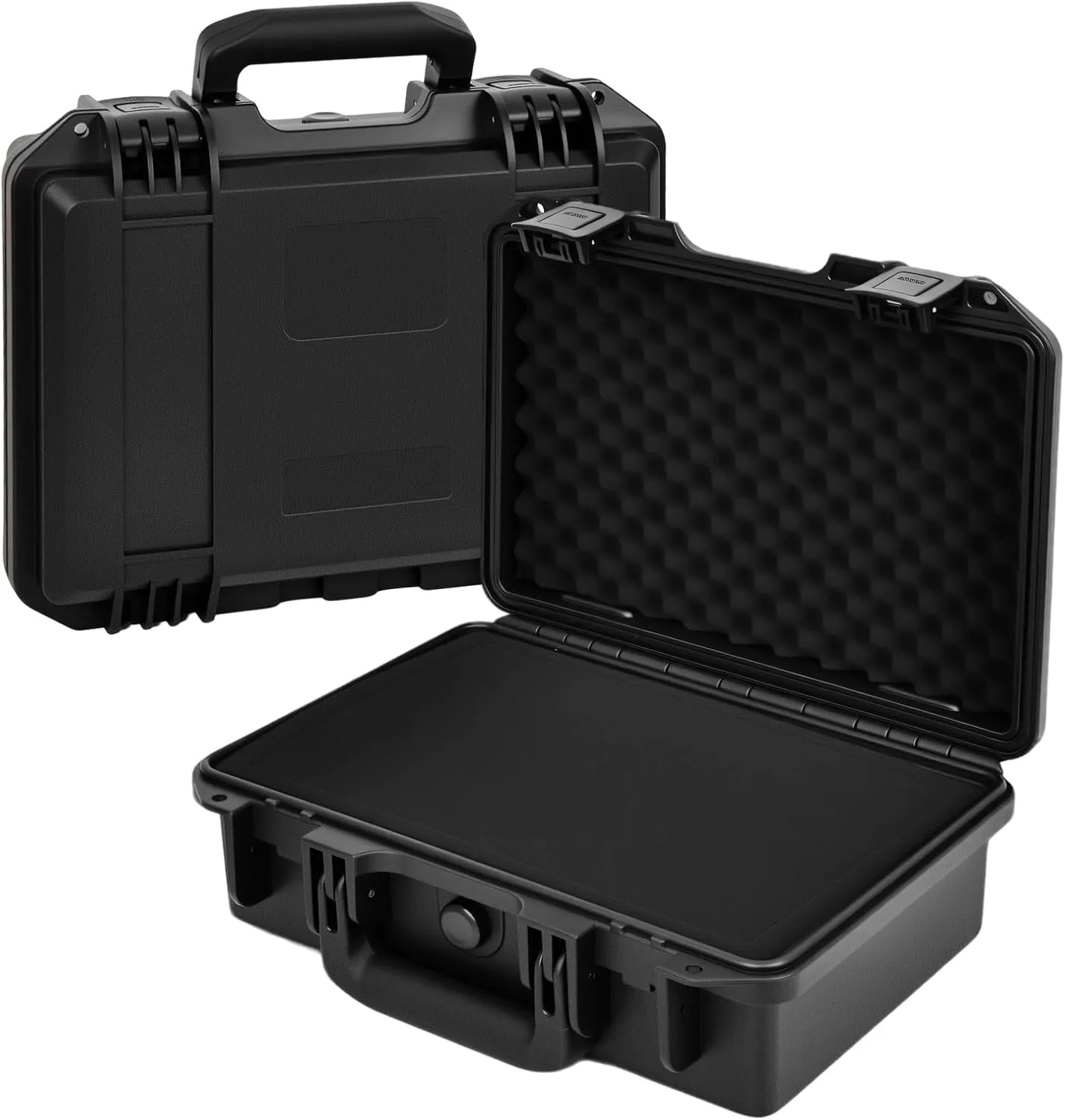 Gun Case with DIY Customizable Pre-cut Foam, Hard Shell Pistol Case, Travel Safe Case for Outdoor&Indoor Use, IP67 Waterproof