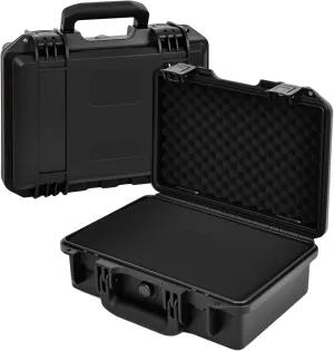 Gun Case with DIY Customizable Pre-cut Foam, Hard Shell Pistol Case, Travel Safe Case for Outdoor&Indoor Use, IP67 Waterproof