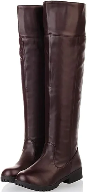 Han shan Cosplay Boots Shoes Unisex Knee High Riding Boots Leather Tall Boots