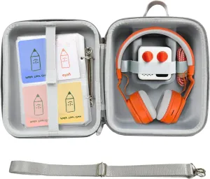 Hard Case Compatible with Yoto Mini Audio Music Player and Yoto Headphone, Travel Storage Case Holder for 80 Yoto Cards (Grey)