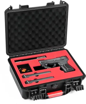 Hard Gun Case for 6" Ruger, Waterproof Pistol Gun Case with Pre-Cut Foam Insert, TSA Lockable Handgun Case for Ruger LCP/LCP II/LCP MAX