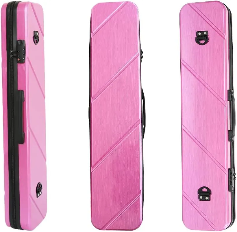 Hard PC 3X3 Pool Cue Case - Durable Shockproof Design, Holds 3 Cues,Portable with Adjustable Shoulder Strap, Ideal for Pool Enthusiasts and Professional Players