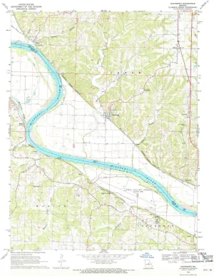 Hartsburg MO topo map, 1:24000 Scale, 7.5 X 7.5 Minute, Historical, 1969, Updated 1971, 26.9 x 22 in