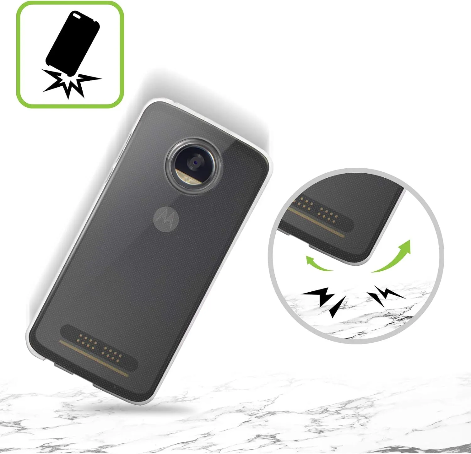 Head Case Designs Crazy Stripes Mad Print 2 Soft Gel Case Compatible with Motorola Edge 40 Neo 5G