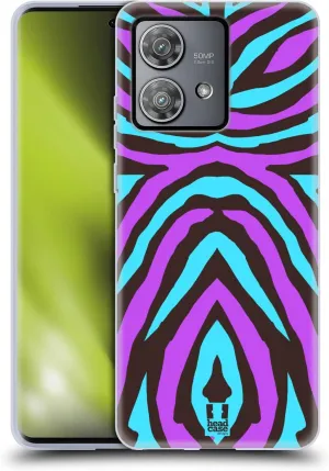 Head Case Designs Crazy Stripes Mad Print 2 Soft Gel Case Compatible with Motorola Edge 40 Neo 5G