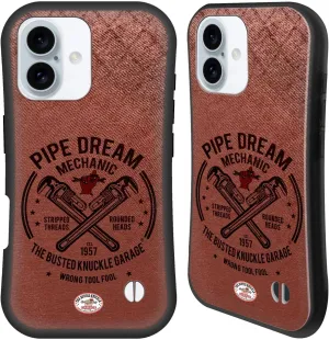 Head Case Designs Officially Licensed Busted Knuckle Garage Pipe Dream Graphics Hybrid Case Compatible with Apple iPhone 16