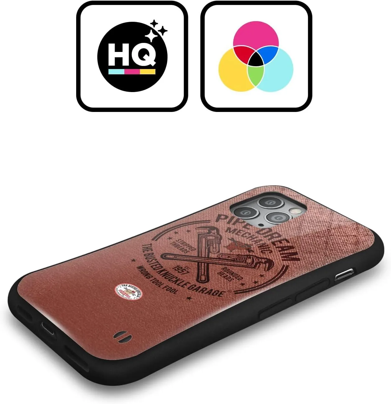 Head Case Designs Officially Licensed Busted Knuckle Garage Pipe Dream Graphics Hybrid Case Compatible with Apple iPhone 16