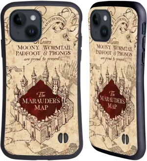 Head Case Designs Officially Licensed Harry Potter The Marauder's Map Prisoner of Azkaban II Hybrid Case Compatible with Apple iPhone 15