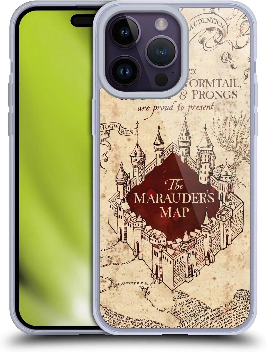 Head Case Designs Officially Licensed Harry Potter The Marauder's Map Prisoner of Azkaban II Soft Gel Case Compatible with Apple iPhone 14 Pro Max