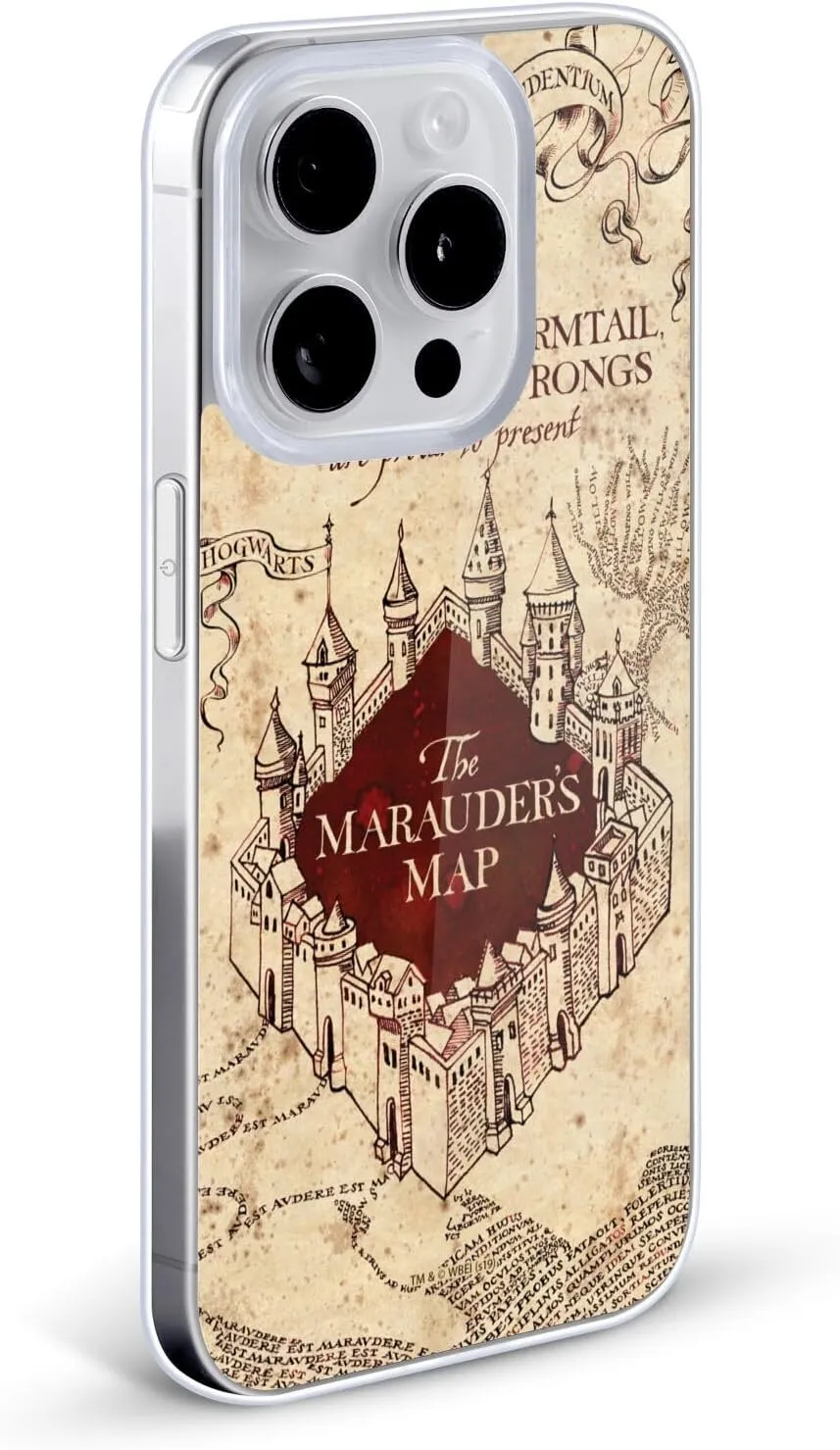 Head Case Designs Officially Licensed Harry Potter The Marauder's Map Prisoner of Azkaban II Soft Gel Case Compatible with Apple iPhone 14 Pro Max