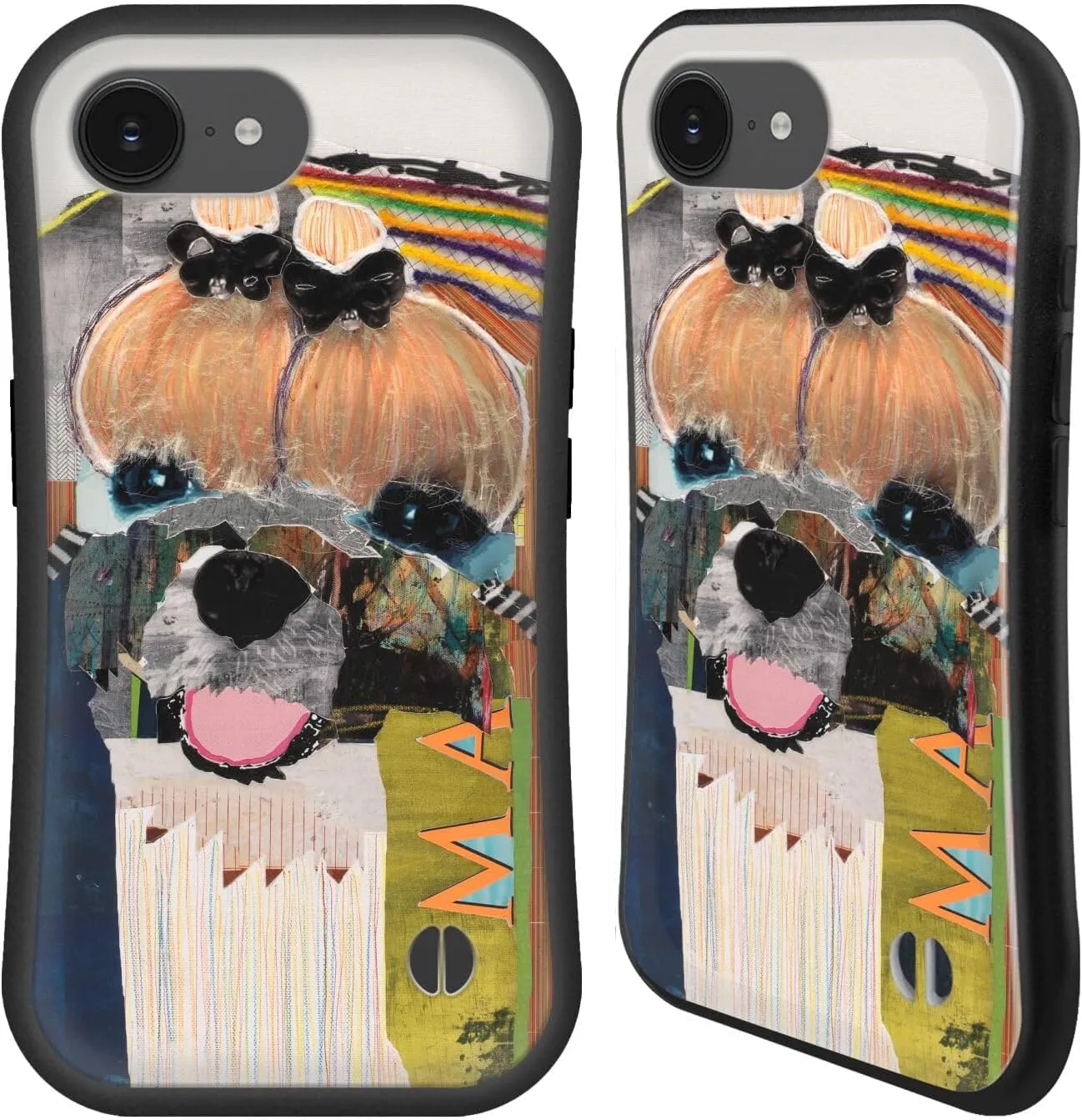 Head Case Designs Officially Licensed Michel Keck Maltese Dogs Hybrid Case Compatible with Apple iPhone 16e