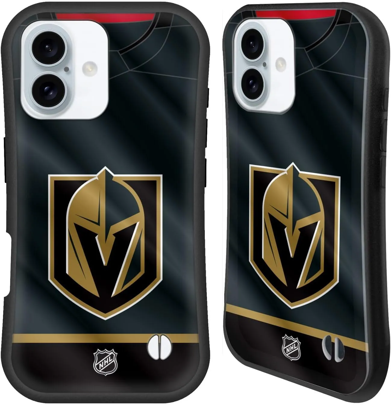 Head Case Designs Officially Licensed NHL Jersey Vegas Golden Knights Hybrid Case Compatible with Apple iPhone 16
