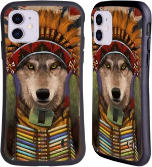 Head Case Designs Officially Licensed Vincent HIE Wolf Spirit Chief Canidae Hybrid Case Compatible with Apple iPhone 11