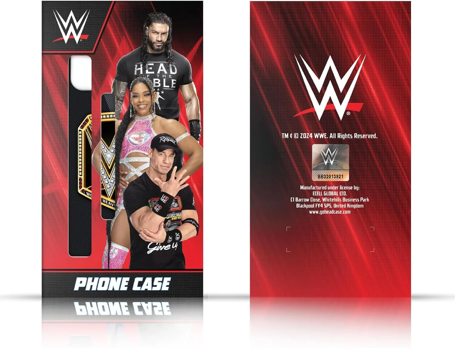 Head Case Designs Officially Licensed WWE John Cenation Respect 2017/18 Superstars 4 Hybrid Case Compatible with Apple iPhone 16 Plus