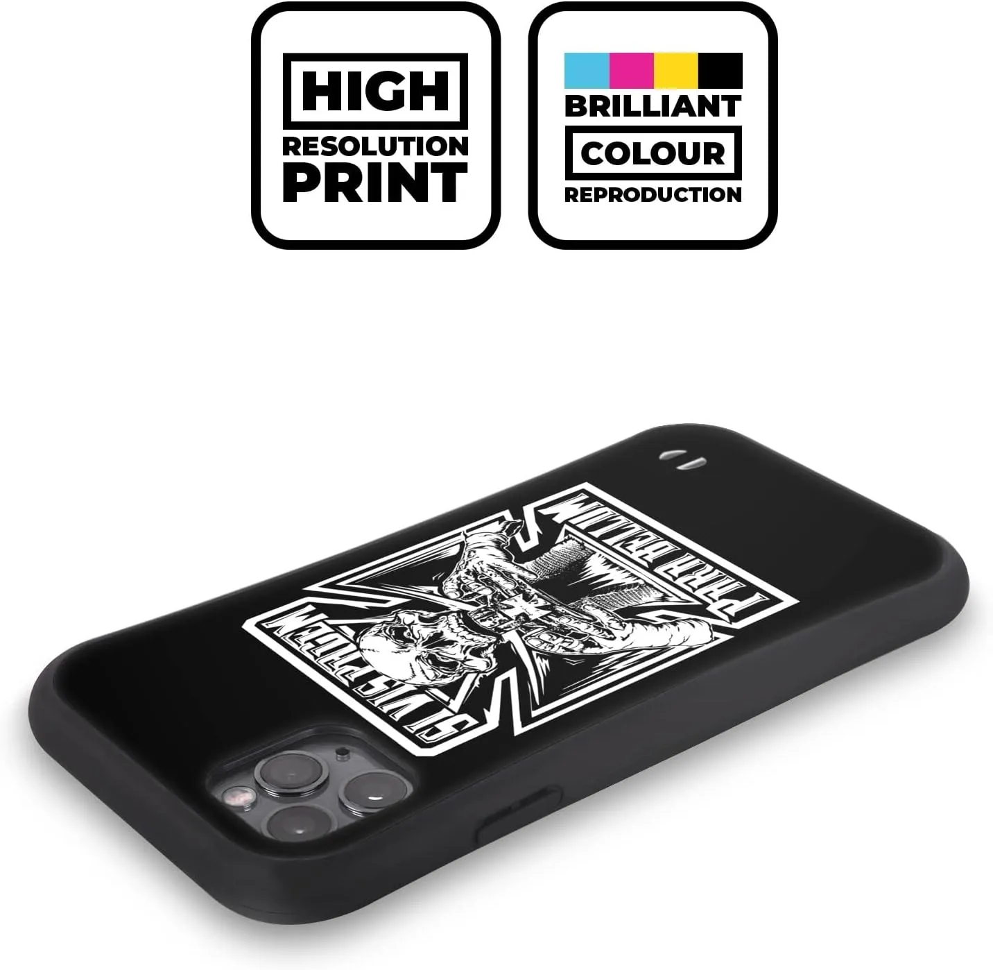 Head Case Designs Officially Licensed WWE Peace Triple H Hybrid Case Compatible with Apple iPhone 16e
