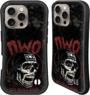 Head Case Designs Officially Licensed WWE Skull NWO Hybrid Case Compatible with Apple iPhone 16 Pro