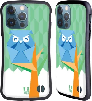 Head Case Designs Owl Origami Hybrid Case Compatible with Apple iPhone 13 Pro