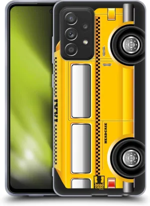Head Case Designs Taxi Van Yellow Cab Soft Gel Case Compatible with Galaxy A52 / A52s / 5G (2021)
