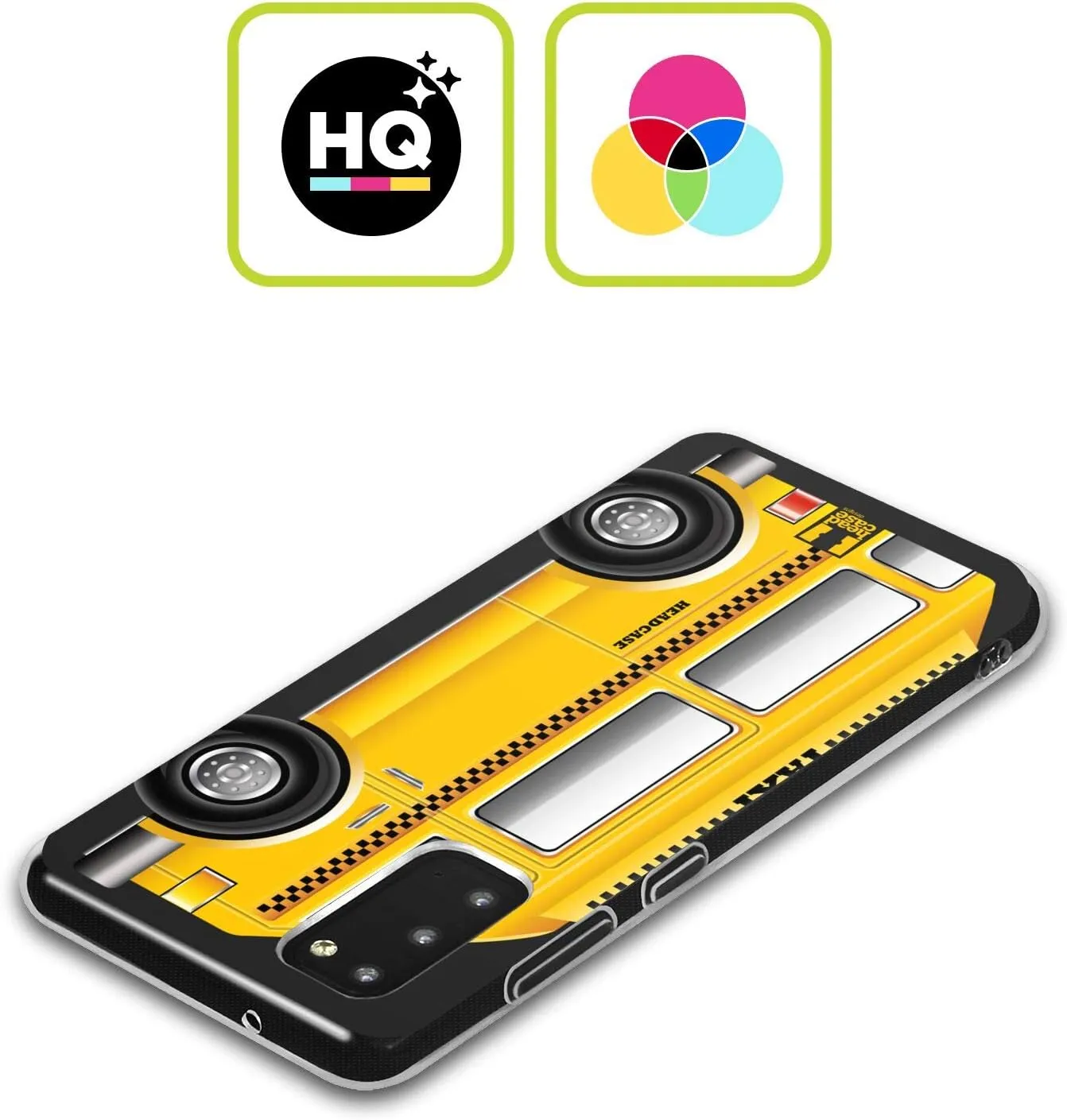 Head Case Designs Taxi Van Yellow Cab Soft Gel Case Compatible with Galaxy A52 / A52s / 5G (2021)