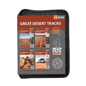 Hema Great Desert Tracks Map Pack