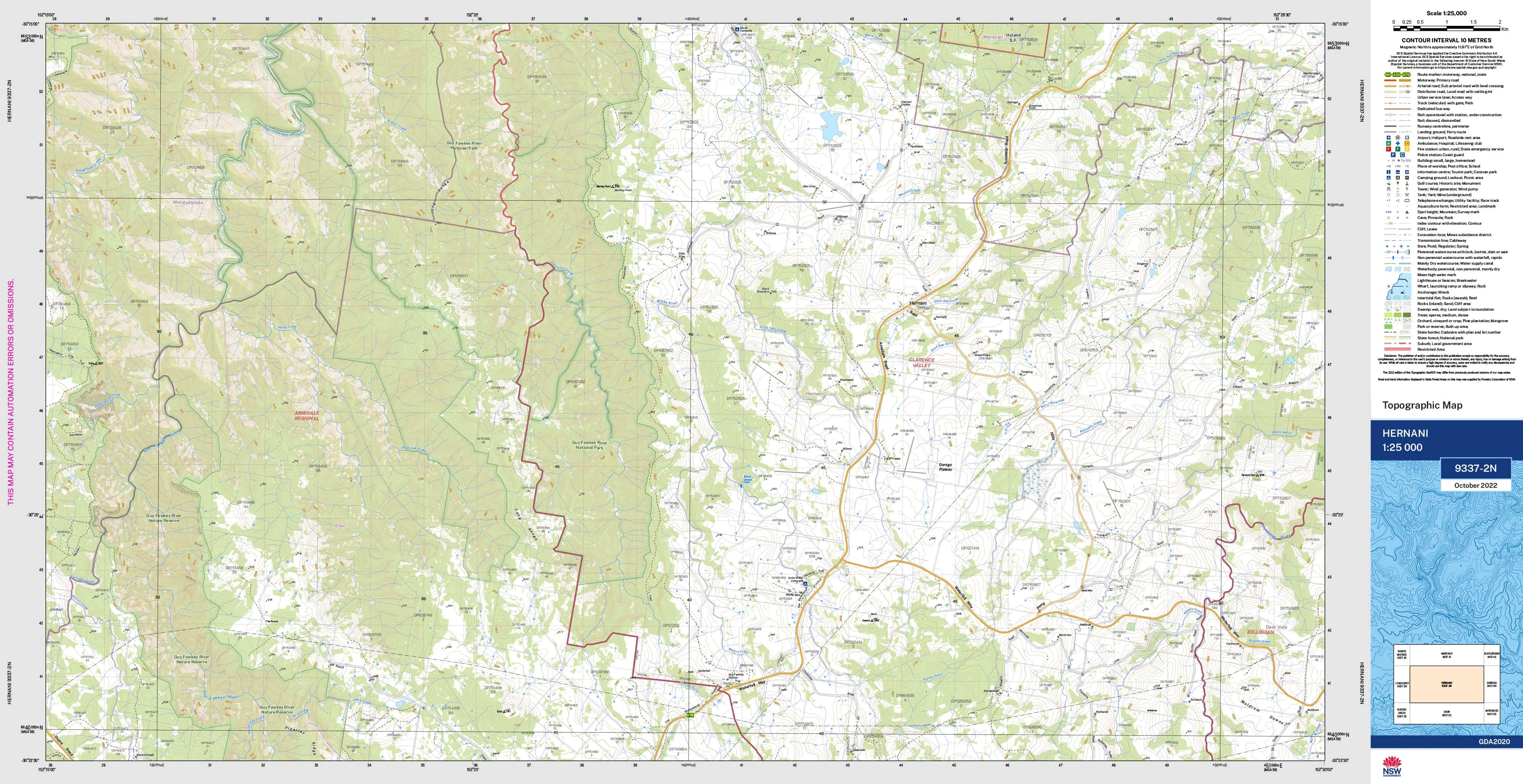 Hernani 9337-2N Topographic Map 1:25k