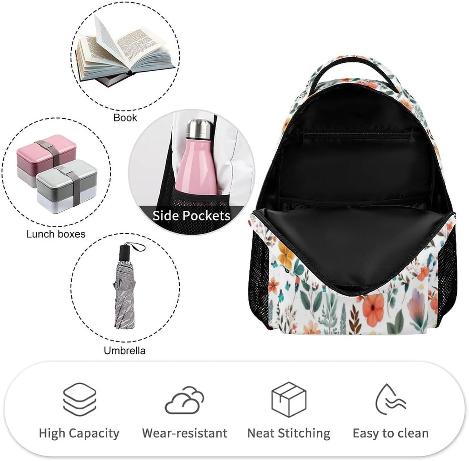Highland Cow School Backpack for Kids Girls Boys, 16 Inch Cool Highland Cow Themed Bookbag, Personality School Backpack for Students Children, sustainable, Lightweight, Large Capacity