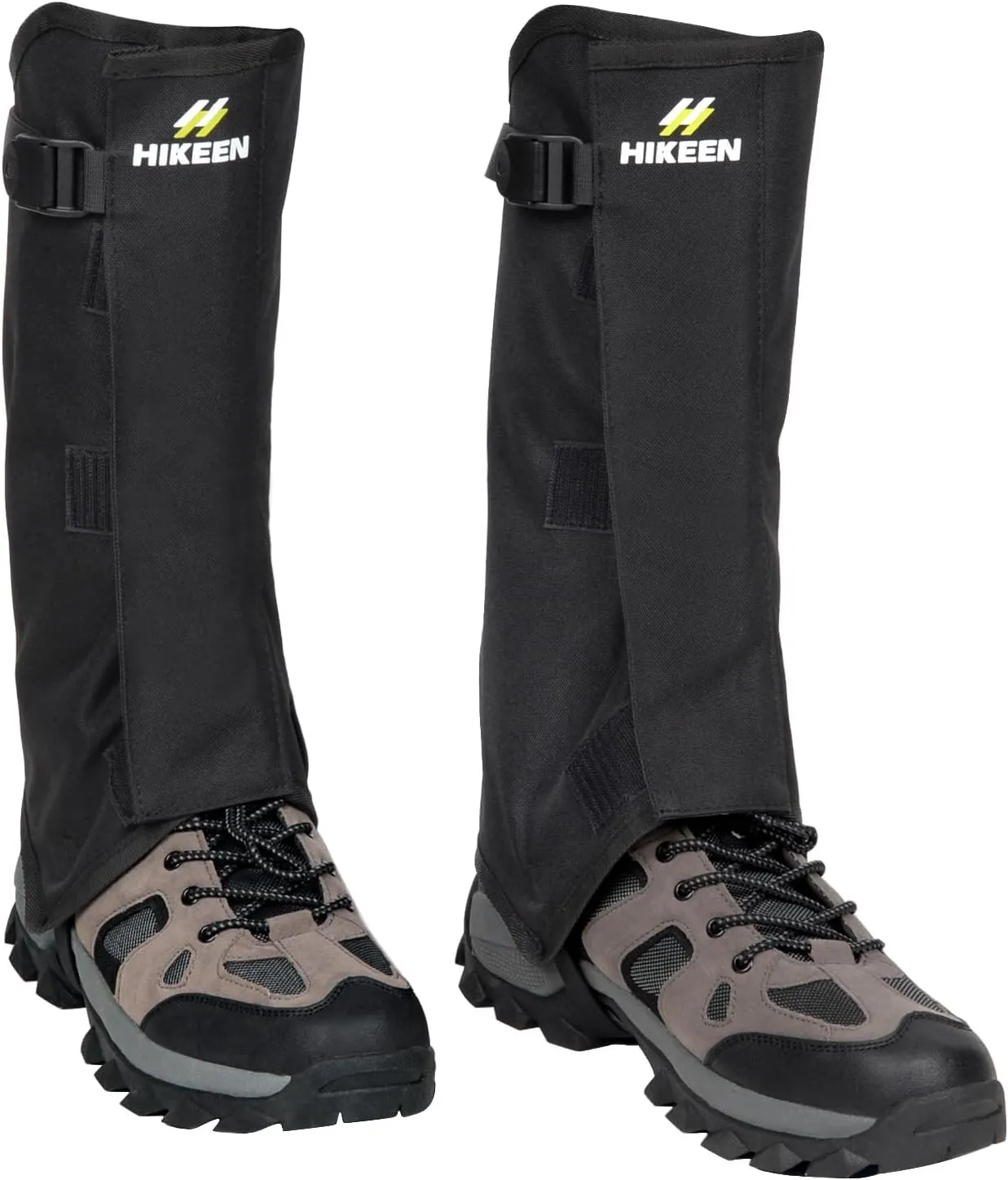 Hikeen Leg Gaiters for Hiking, Boot Gaiters for Men & Women 1000D Nylon Waterproof Gaiters for Hunting, Shovel Snow, Snowshoeing