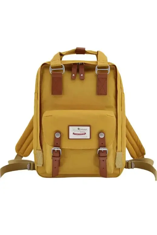 Himawari Contrast Waterproof Nylon Backpack