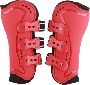 Horse Boots, Splint Boots for Horses Breathable Horse Leg Guard PU Shell Tendon Fetlock Brace Guard Boots Horse Fly Boots for Riding Shock Absorbing Jumping Competition Protection
