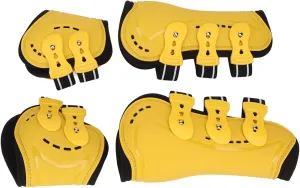 Horse Fetlock Boots, Soft Lining Fit Shock Absorbing Breathable Open Front Horse Tendon Boots for Training (210x210x135cm/82.7x82.7x53.1in)