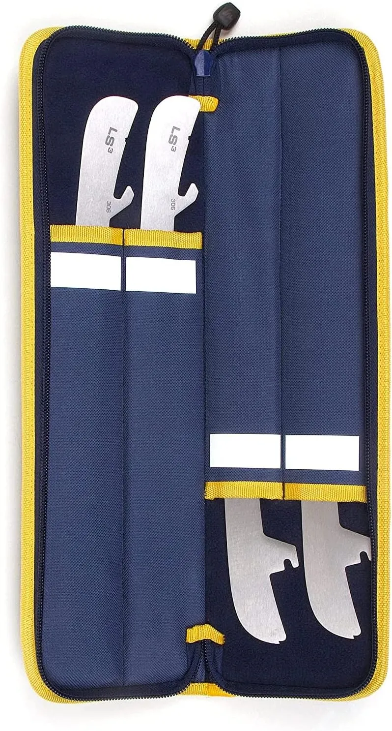 Howies Skate Blade Case - Holds up to two sets of steel - Durable shell and soft interior to keep blades sharp and safe