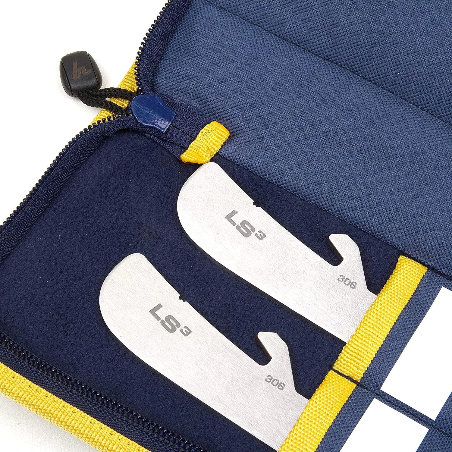 Howies Skate Blade Case - Holds up to two sets of steel - Durable shell and soft interior to keep blades sharp and safe