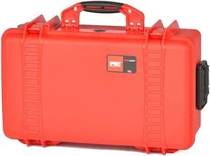 HPRC 2550WCUB Wheeled Resin Hard Case with Cubed Foam, Gray with Blue Handle
