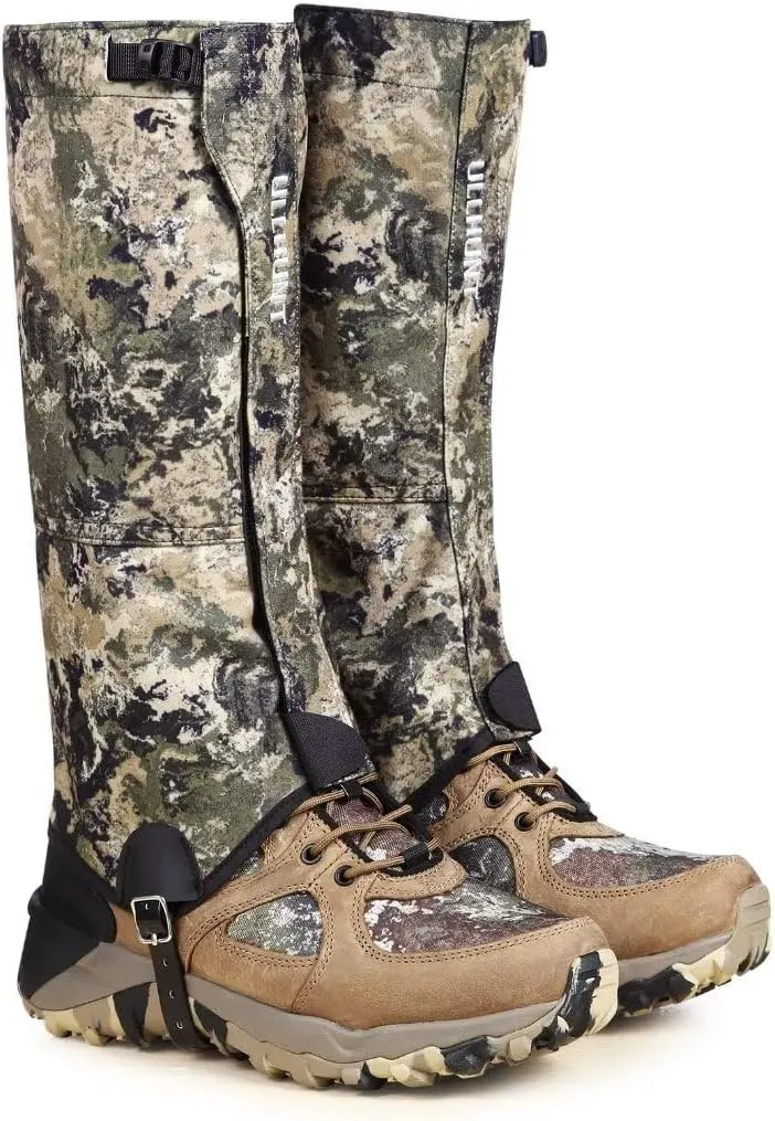Hunting Gaiters, Ultra Waterproof Leg Gaiters, Adjustable & Durable Snow Boot Gaiters for Hiking, Hunting, and All-Weather Protection